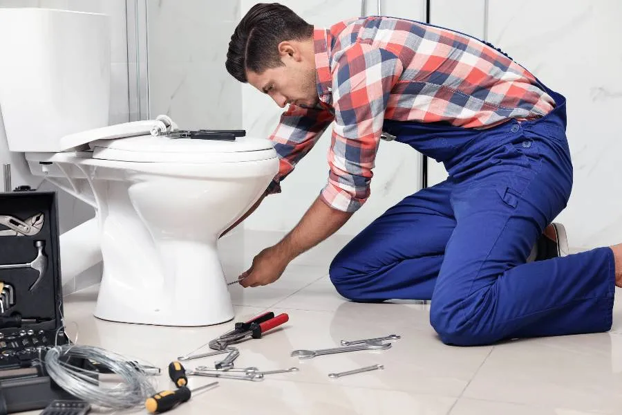 male plumber fixing a sink pipe from Quality Plumbing Leander in Leander, TX - Water Heater Repair